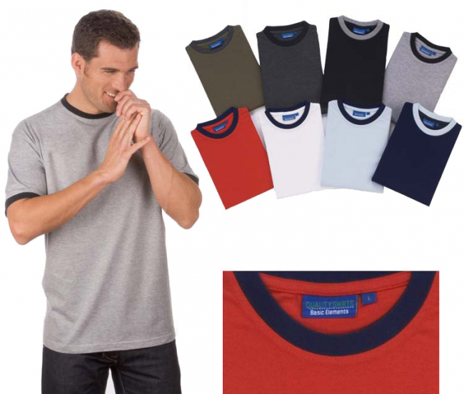 T-Shirt with contrast cuffs